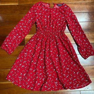 Land's End Girls Red Dress
